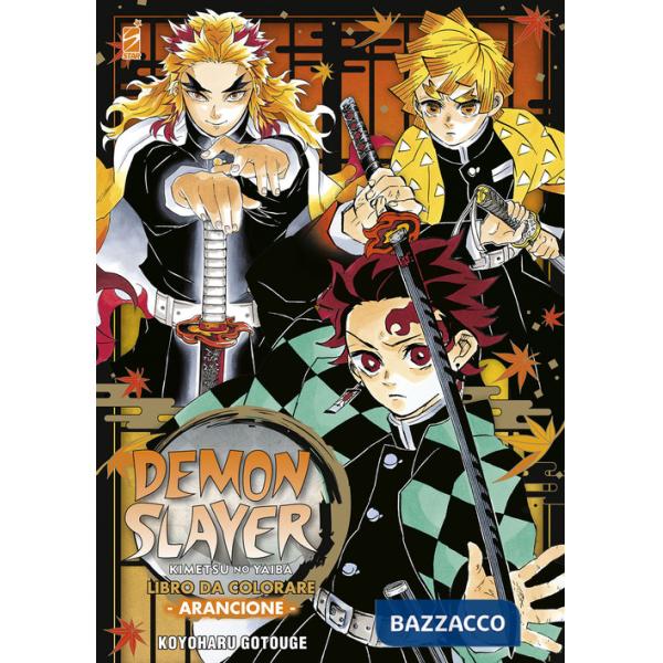 Demon slayer. Kimetsu no yaiba. Libro da colorare. Ediz. arancione