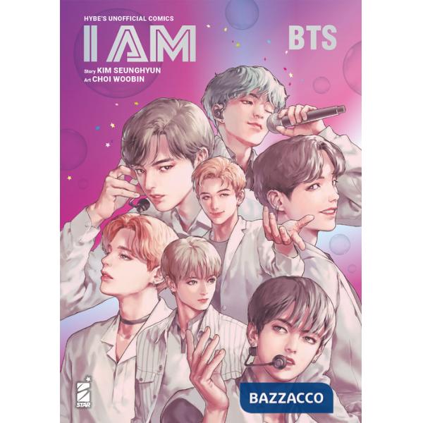 I am BTS. Con illustration card. Con Adesivi