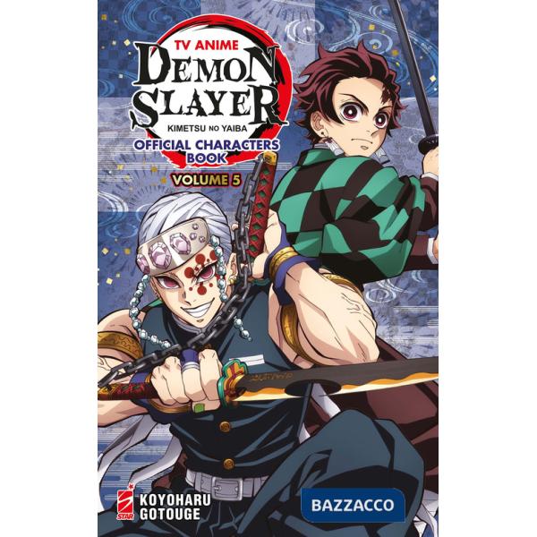 TV anime Demon slayer. Kimetsu no yaiba official characters book. Con mini poster. Con Adesivi. Vol. 5