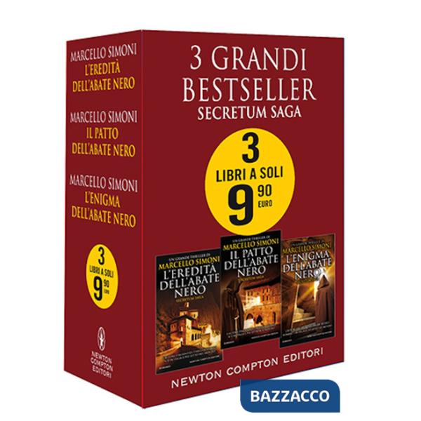 3 grandi bestseller. Secretum Saga: L'eredità dell'abate nero-Il patto dell'abate nero-L'enigma dell'abate nero