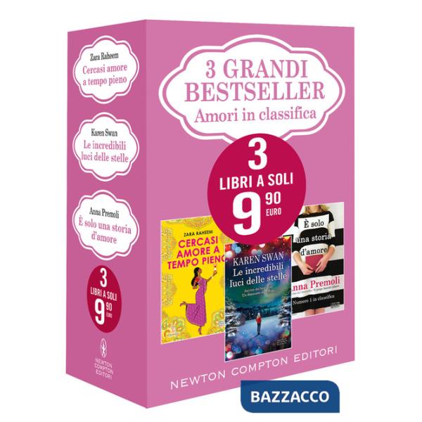 3 grandi bestseller. Amori in classifica: Cercasi amore a tempo pieno-Le incredibili luci delle stelle-È solo una storia d'amore