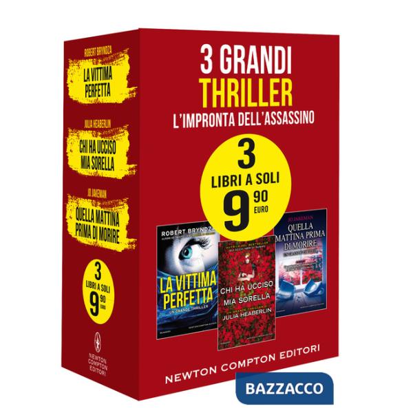 3 grandi thriller. L'impronta dell'assassino: La vittima perfetta-Chi ha ucciso mia sorella-Quella mattina prima di morire