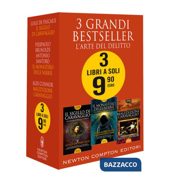 3 grandi bestseller. L'arte del delitto: Il sigillo di Caravaggio-Il monastero delle nebbie-Maledizione Caravaggio