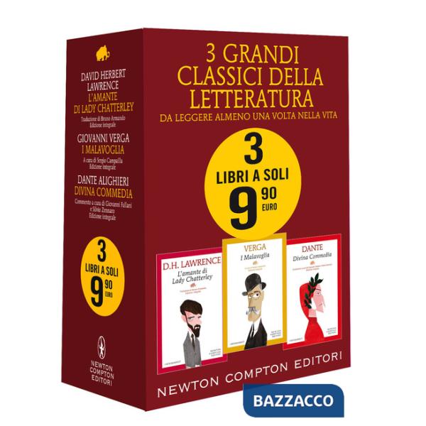 3 grandi classici: L'amante di Lady Chatterley-I Malavoglia-Divina commedia. Ediz. integrale