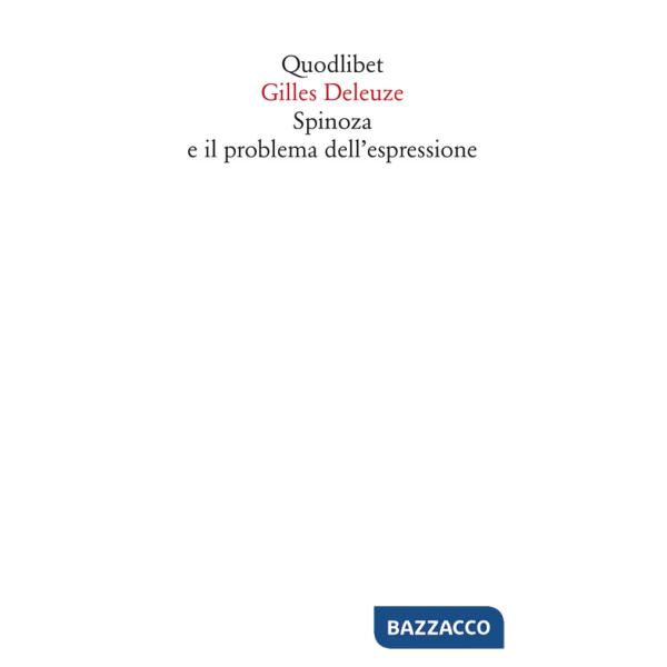 Spinoza e il problema dell'espressione