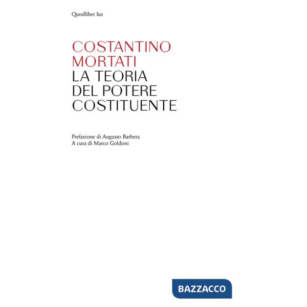 Teoria del potere costituente (La)