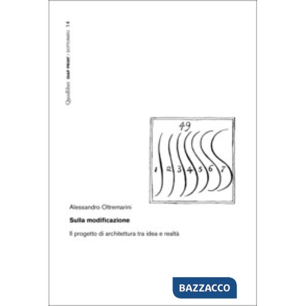 Sulla modificazione. Il progetto di architettura tra idea e realtà