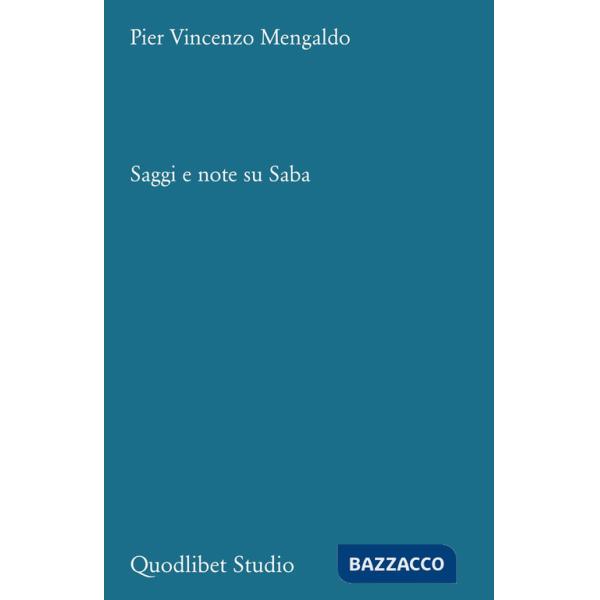 Saggi e note su Saba