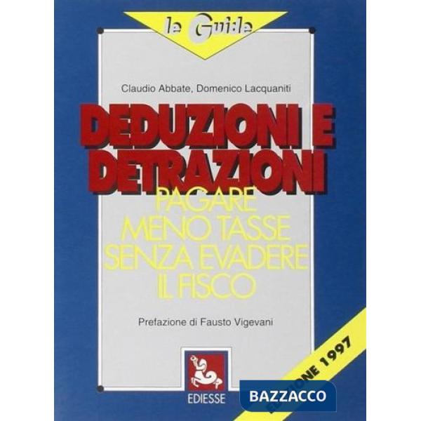 Deduzioni e detrazioni