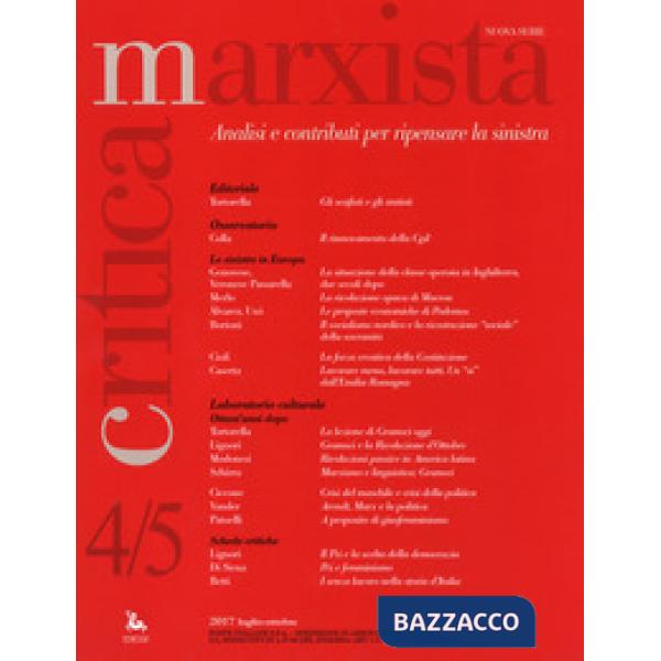Critica marxista (2017). Vol. 4-5