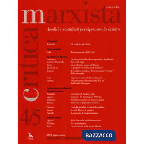 Critica marxista (2017). Vol. 4-5: Luglio-Ottobre