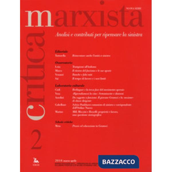 Critica marxista (2018). Vol. 2