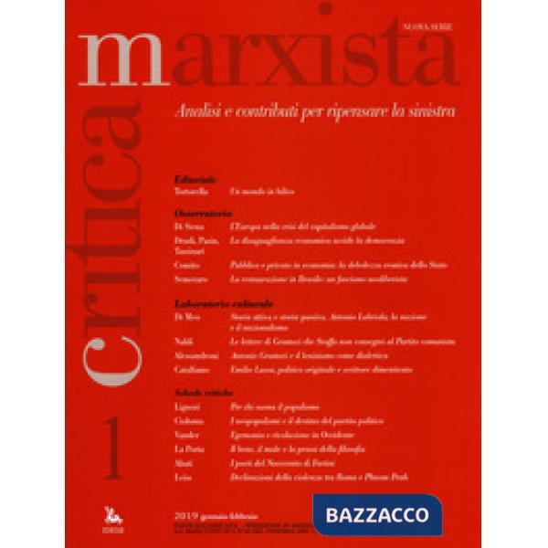 Critica marxista (2019). Vol. 1
