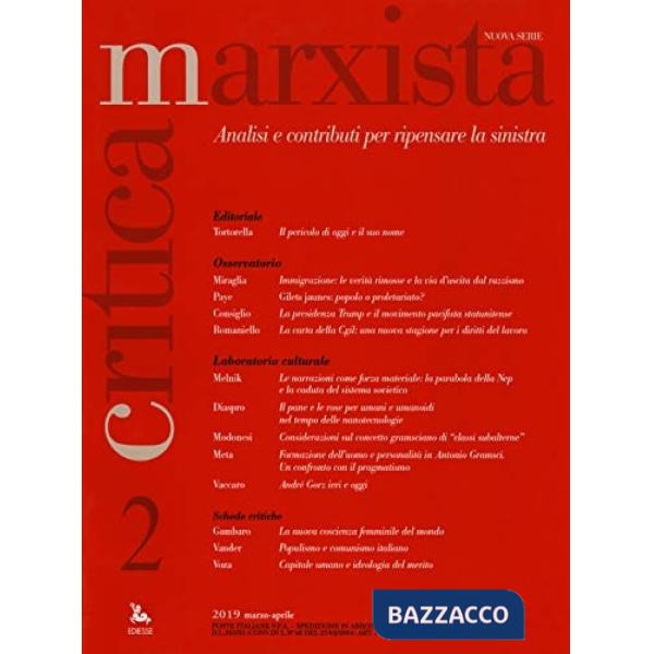 Critica marxista (2019). Vol. 2