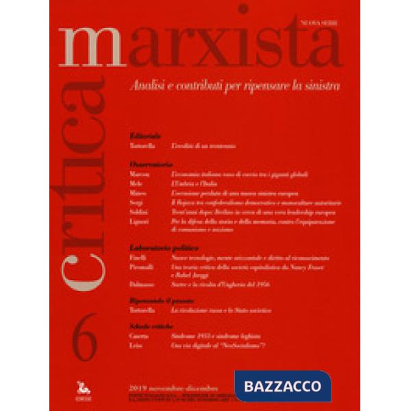 Critica marxista (2019). Vol. 6