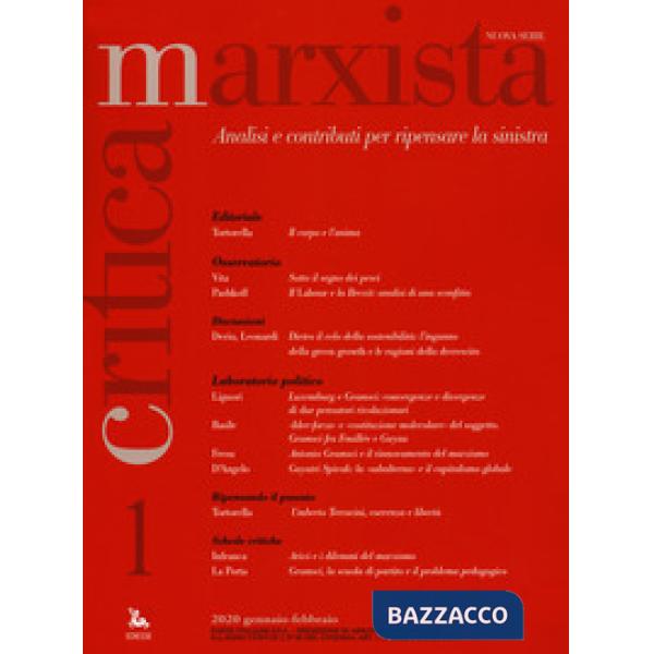 Critica marxista (2020). Vol. 1