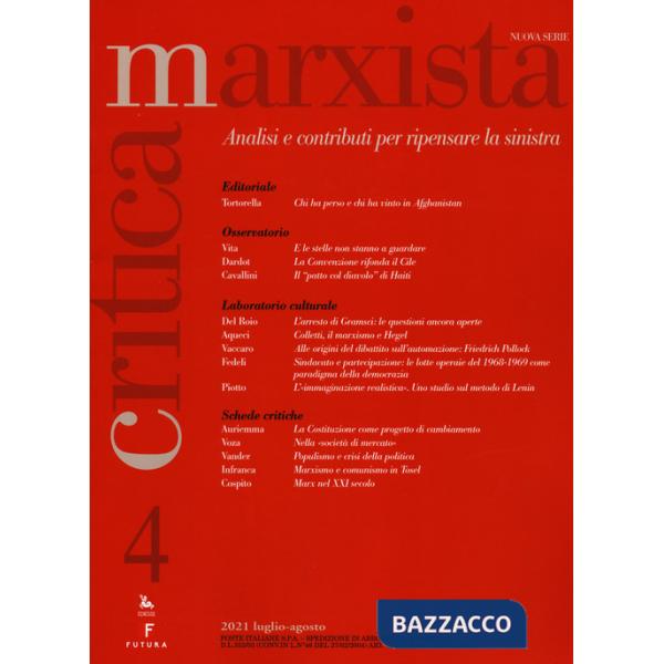 Critica marxista (2021). Vol. 4