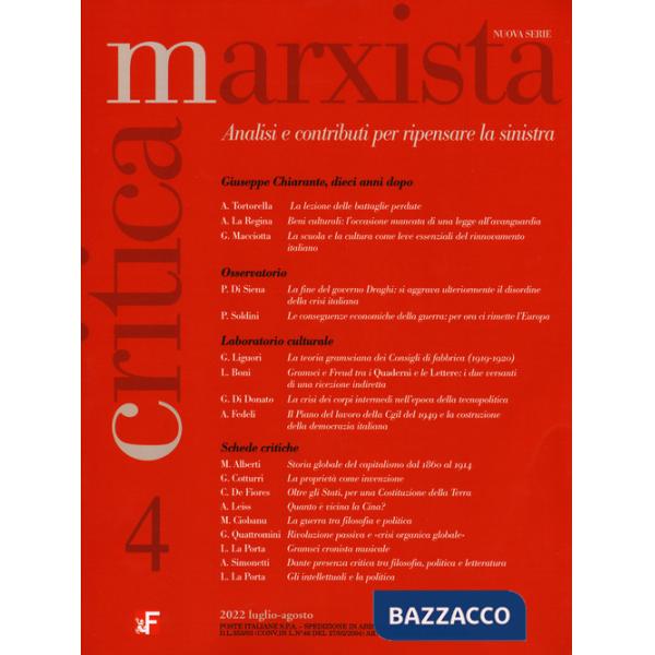 Critica marxista (2022). Vol. 4