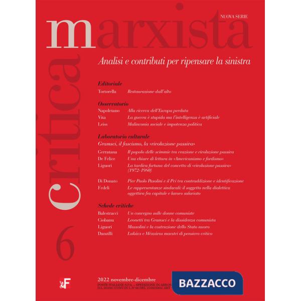 Critica marxista (2022). Vol. 6