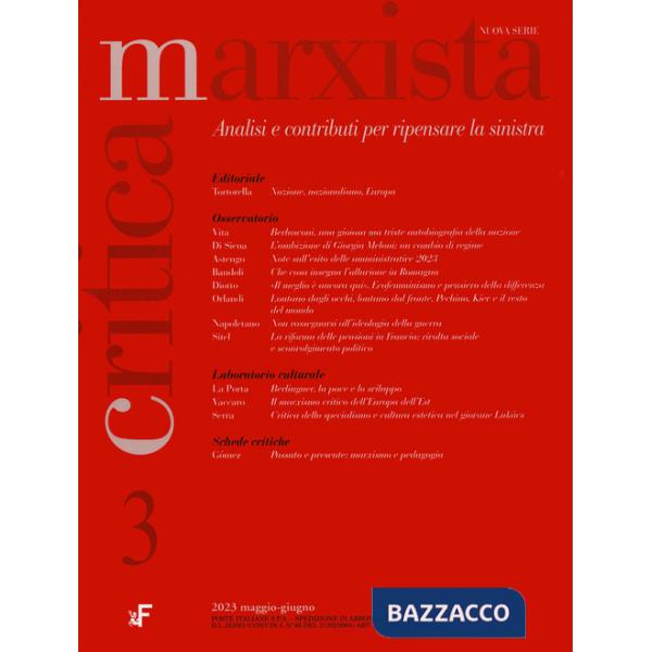 Critica marxista (2023). Vol. 3
