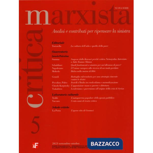 Critica marxista (2023). Vol. 5