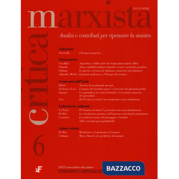 Critica marxista (2023). Vol. 6