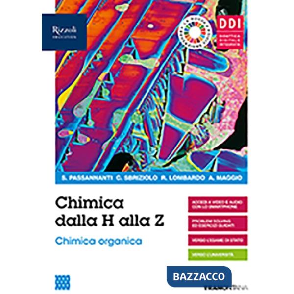 CHIMICA DALLA H ALLA Z EDIZIONE BLU CHIMICA ORGANIZA 4 - 5 ANNO - LIBR