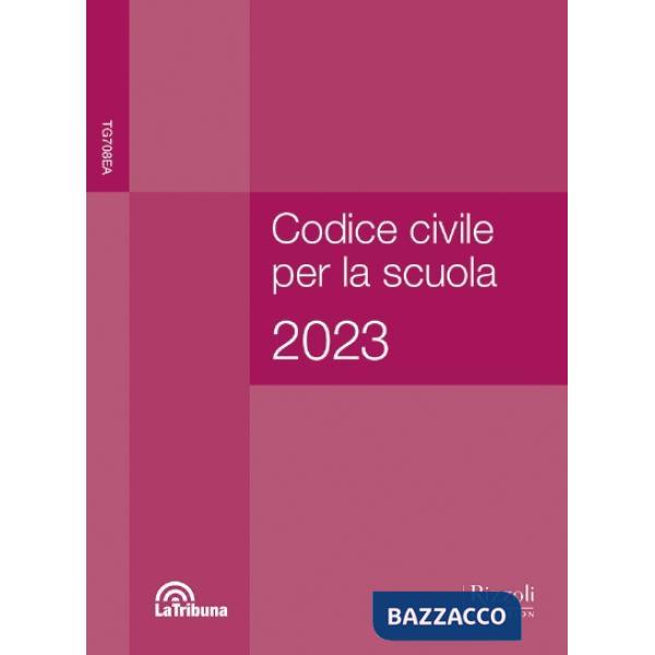 CODICE CIVILE PER LA SCUOLA 2023