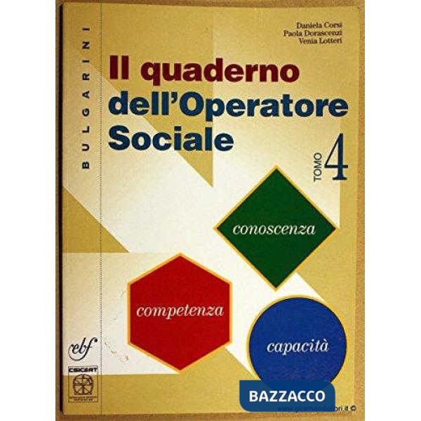 QUADERNO OPERATORE SOCIALE IV