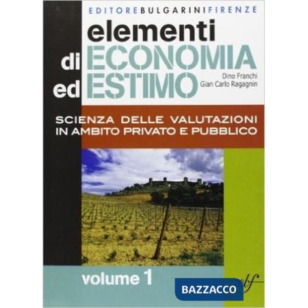 ELEMENTI DI ECONOMIA ED ESTIMO 1