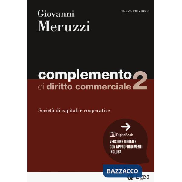Complemento di diritto commerciale. Con digitabook. Vol. 2: Società di capitali e cooperative
