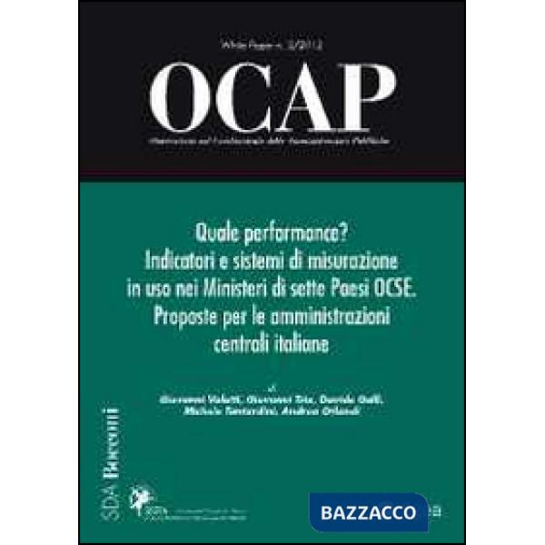 OCAP. Osservatorio sul cambiamento delle amministrazioni pubbliche (2012). Vol. 