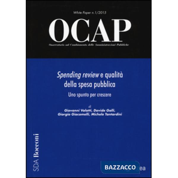 OCAP. Osservatorio sul cambiamento delle amministrazioni pubbliche (2015). Vol. 