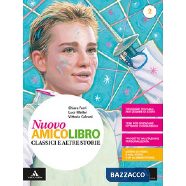 NUOVO AMICOLIBRO 2 + LETTERATURA + PERCORSI PER L'APPRENDIMENTO + DVD