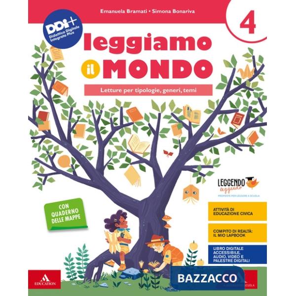LEGGIAMO IL MONDO VOL. 4 ANNO MB + CONT.DIGIT.