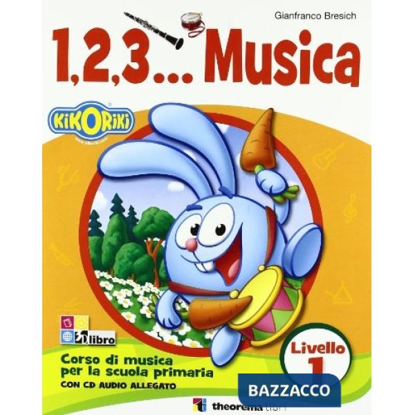 1, 2, 3... MUSICA 1 LIV. + CD