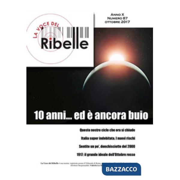 Voce del ribelle (La). Vol. 87: Ottobre 2017