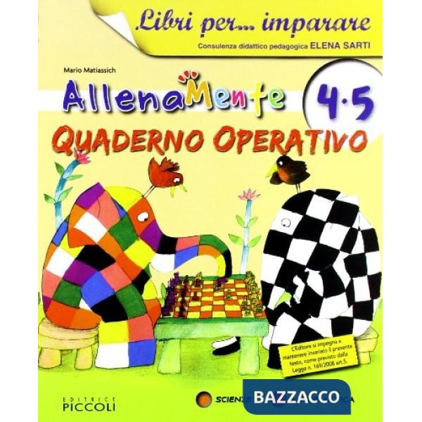 LIBRI PER IMPARARE 4 ALLENAMENTE AREA MATEMATICO S