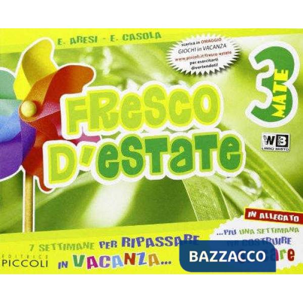 FRESCO D'ESTATE MATEMATICA VOLUME 3 + GIOCHI ONLINE