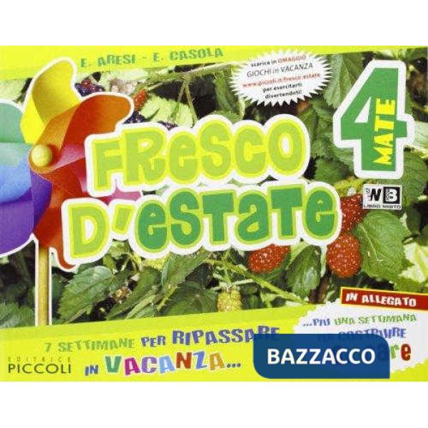 FRESCO D'ESTATE MATEMATICA VOLUME 4 + GIOCHI ONLINE