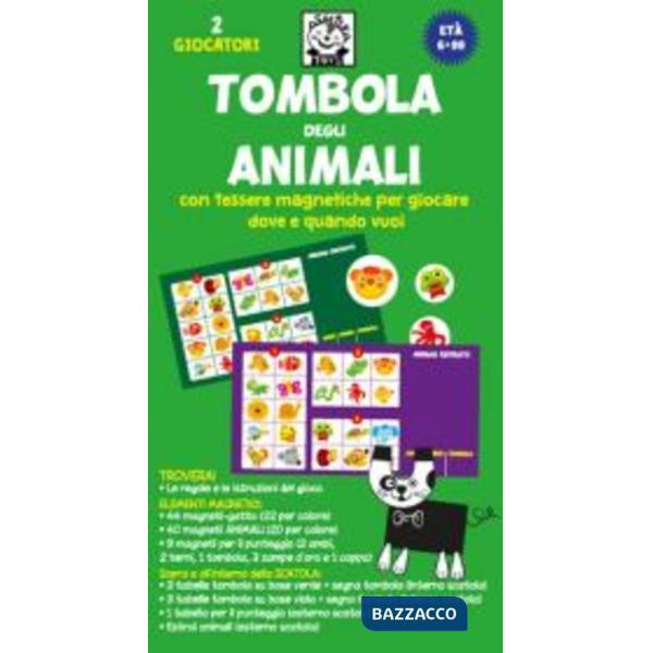 TOMBOLA DEGLI ANIMALI CON TESSERE MAGNET