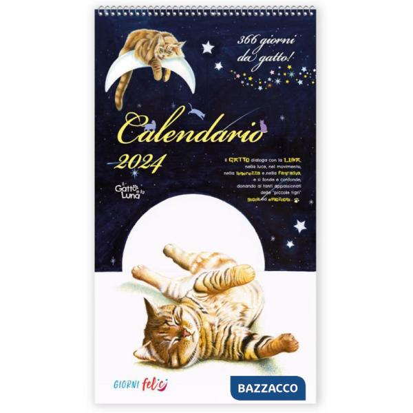 Calendario 2024. Il gatto e la luna