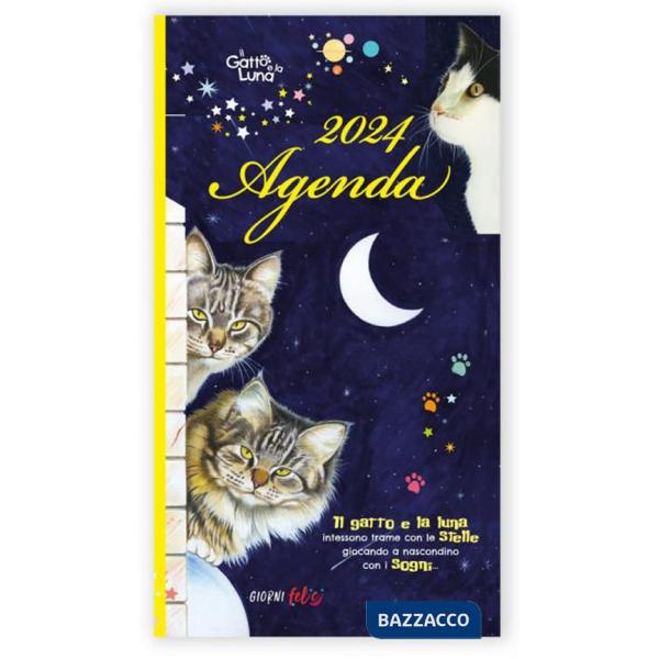 Agendina settimanale 2024. Il gatto e la luna