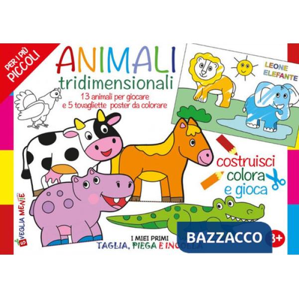 Macchine tridimensionali. 12 macchine per giocare e 5 tovagliette-poster da colorare. Con 12 macchine