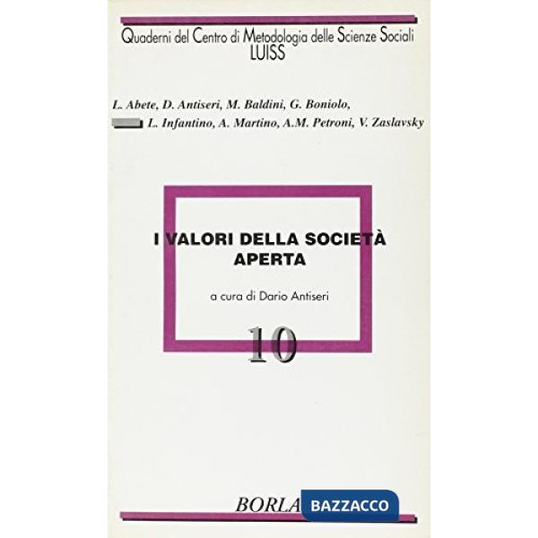 Valori della società aperta (I)