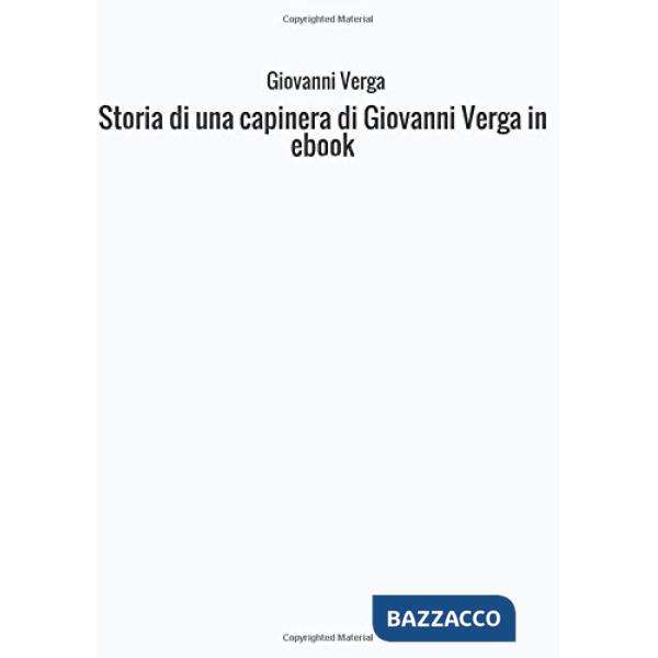 Storia di una capinera