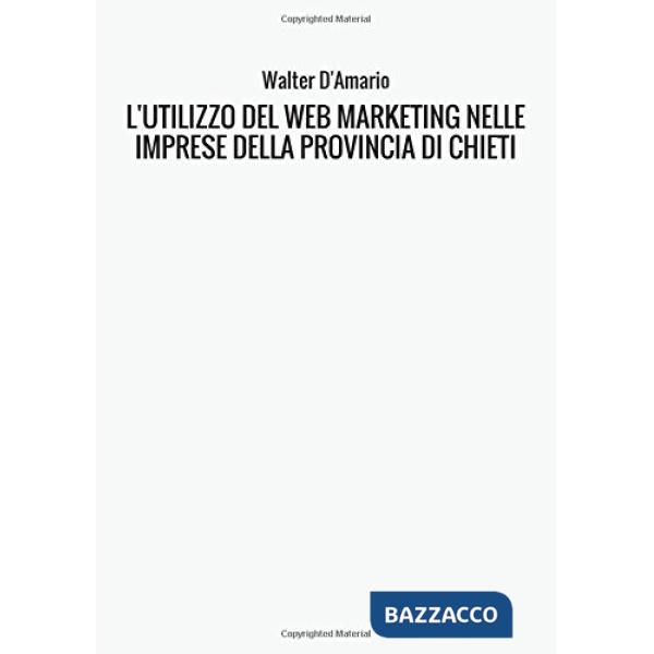 Utilizzo del web marketing nelle imprese della provincia di Chieti. Focus on: le