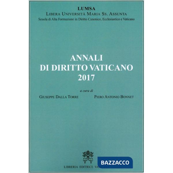 Annali di diritto vaticano (2017)