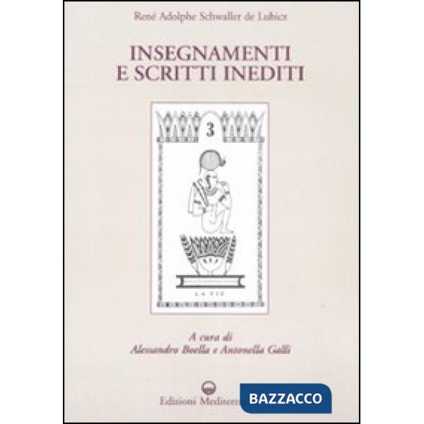 Insegnamenti e scritti inediti