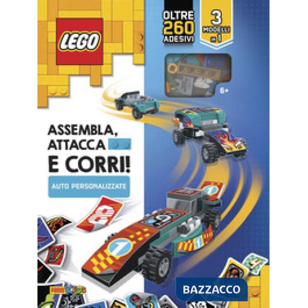 Assembla, attacca e corri! Auto personalizzate. Lego. Con adesivi. Ediz. a colori. Con Prodotti vari